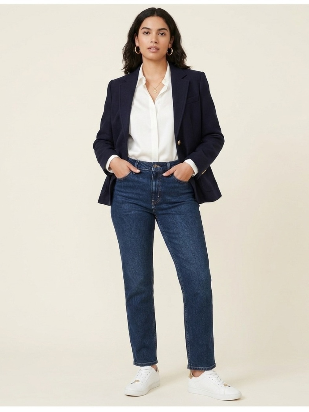 NWT Calvin Klein High Rise Straight Leg Jeans Dark Wash Size 12 NWT